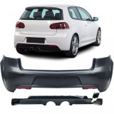 Bumper sportiv spate cu difuzor, potrivit pentru VW Golf 6 R20 2008-2013 Performance AutoTuning