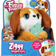 Jucarie de plus interactiva, My Fuzzy Friends, Ziggy the Snuggling Puppy
