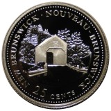 D2 Canada 25 cents 1992/ 125th Anniversary of Canadian Confederation/argint .925 ,6 g /New Brunswick /Proof