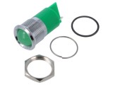 Lampă de control LED verde &Oslash;22mm IP67 Q22