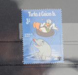 TS23/11 Timbre Serie Turks and Caicos Islands - Disney - Donald