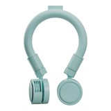 Ventilator portabil de g&acirc;t cu design ergonomic 360&deg;, alimentare USB, sistem hands-free, motor silențios și răcire personală pentru utilizare indoor/ou