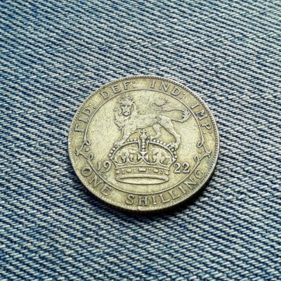 1 Shilling 1922 Anglia argint / Marea Britanie foto
