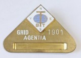 INSIGNA BTT GHID AGENTIA... NR 1901 BIROUL DE TURISM PT TINERET ( CITITI DESCRIEREA )