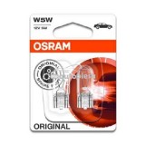 Set 2 becuri Osram W5W 12V 5W 2825-02B