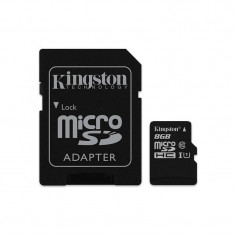 Card de memorie Kingston Industrial microSDHC 8GB 20 Mbs Clasa 10 UHS-I U1 cu adaptor SD foto
