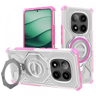 Husa pentru Xiaomi Poco X7 / Redmi Note 14 Pro 5G, Techsuit, Carbon Shield Pro, Roz foto