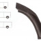 Segment reparatie aripa fata interior Mercedes Sprinter,1995-2005, VW LT 1995-2006 Partea Stanga, Punte Fata in spatele rotii , metal