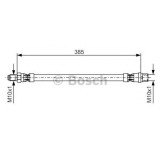 Conducta / cablu frana MERCEDES CLK Cabriolet (A209) (2003 - 2010) BOSCH 1 987 476 439