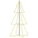 Cumpara ieftin Brad Craciun conic, 300 LED-uri, 120x220 cm, interior&amp;exterior