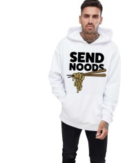 Hanorac Barbati Alb - Send Noods foto