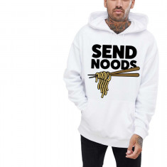 Hanorac Barbati Alb - Send Noods - XL