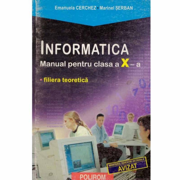 Emanuela Cerchez, Marinel Serban - Informatica - manual pentru clasa a X-a - filiera teoretica - 131835