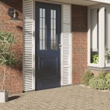 vidaXl Folie fereastră, 4 buc., mată, model dungi, PVC