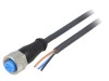 Cablu SICK M12, 2m, IP67, 4 Pini, Conector Mama Drept, Material PUR, Temperatura -40-80 C