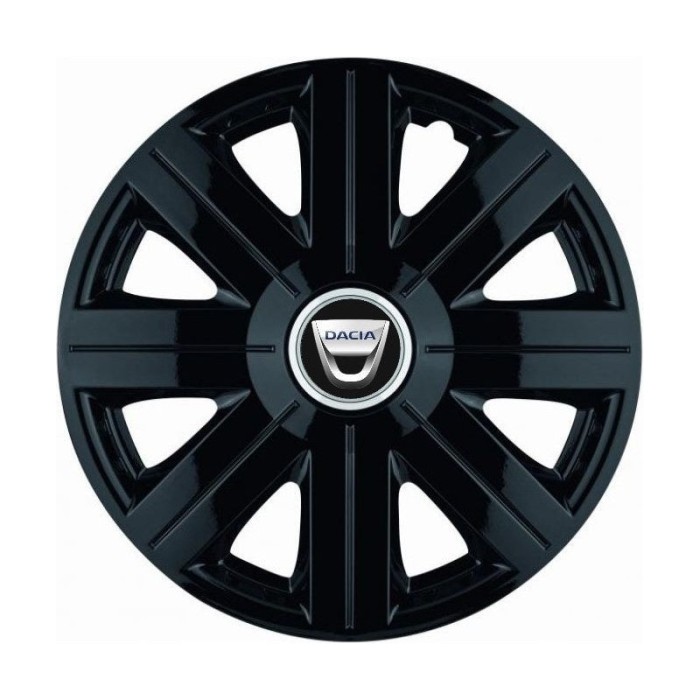 Set 4 Capace Roti, potrivite jantelor de R14, pentru Dacia, model Cosmos Negru