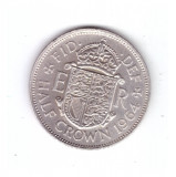 Moneda Anglia 1/2 / half crown 1964, stare buna, curata, Europa, Cupru-Nichel