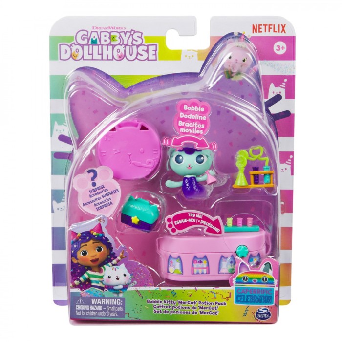 GABBYS DOLLHOUSE BOBBLE KITTY MERCAT SI CAMERA POTIUNILOR SuperHeroes ToysZone
