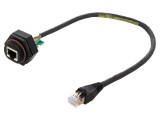 Adaptor RJ-Lnxx 8P8C 0.3m 10Base-T