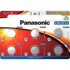 Baterii Panasonic Lithium Coin CR-2016L 6 bucati foto