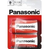 Panasonic baterii r20 d zinc carbon 2 buc la blister
