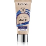 Lirene Nature Matte Make-up lichid matifiant pentru un efect de lunga durata culoare 10 Porcelain 30 ml