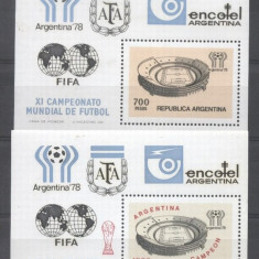 Argentina 1978 Sport, FIFA, Soccer, Footbal, 2 perf. sheets, MNH S.375