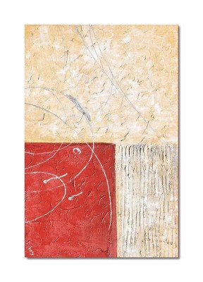 Tablou abstract pictat manual living, birou, Impovizatie in abstract 2, 90x60cm ulei pe panza in cutit efect 3D, gata de agatat pe perete foto