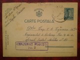 1942-C.P. circ.CENZURAT Ploiesti2-Ploiesti-Comarnic, Necirculata, Printata