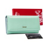 Lacquered Large Women&amp;#039;s Natural Leather Wallet
