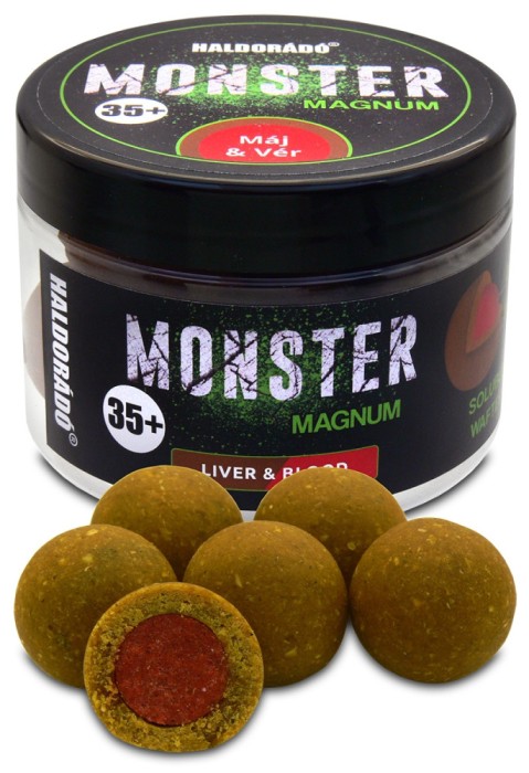 Haldorado - Boilies-uri Monster Magnum 35+, 180g, 35mm - Ficat + Sange