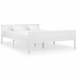 Cadru de pat, alb, 140x200 cm, lemn de pin masiv GartenMobel Dekor, vidaXL