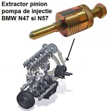 Cumpara ieftin Extractor pinion pompa injectie BMW N47 N57 cu surub