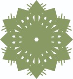 Cumpara ieftin Sticker decorativ, Mandala, Verde, 64 cm, 4983ST-3, Oem