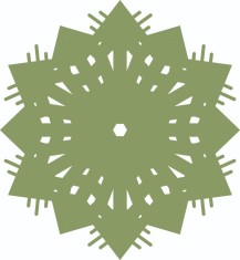 Sticker decorativ, Mandala, Verde, 64 cm, 4983ST-3 foto