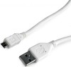 CABLU alimentare si date GEMBIRD, pt. smartphone, USB 2.0 (T) la Micro-USB 2.0 (T), 1m, alb, &quot;CCP-mUSB2-AMBM-W-1M&quot; (timbru verde 0.08 lei)