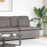 VidaXL Modul central canapea modulară cu perne, gri taupe, 100 cm