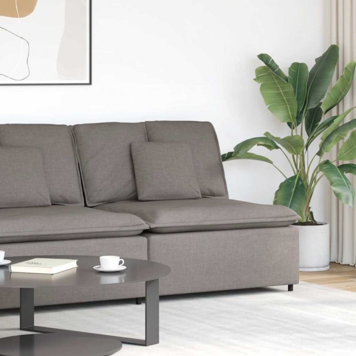 vidaXL Modul central canapea modulară cu perne, gri taupe, 100 cm