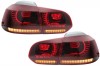 Stopuri Full LED VW Golf 6 VI (2008-2013) R20 Design, Rosu Fumuriu, AutoTuning Performance