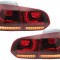 Stopuri Full LED VW Golf 6 VI (2008-2013) R20 Design Rosu Fumuriu Performance AutoTuning