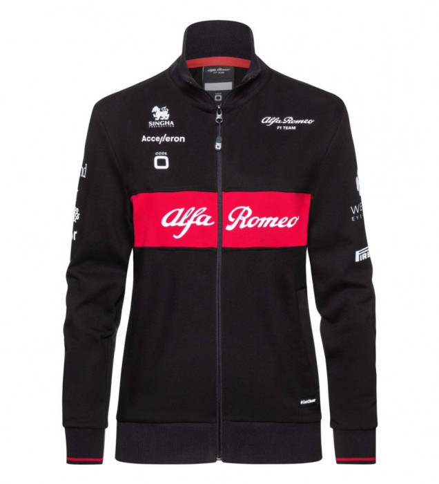 Alfa Romeo Racing hanorac de damă official zip black F1 Team 2023 - L