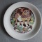 Farfurie decorativă vintage de colecție, ceramică, design Giovanni De Simone, produsă de Ceraminter pentru Autogrill, anii &rsquo;80, Made in Italy, 25cm