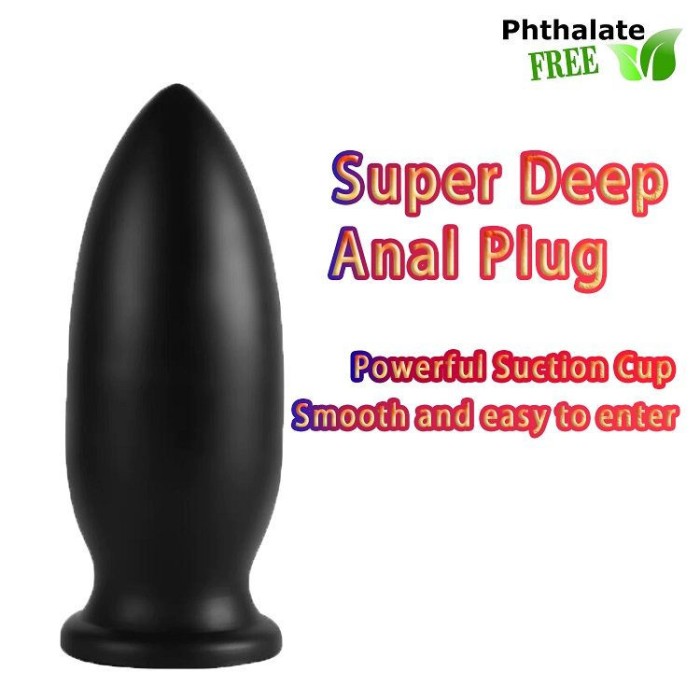 X-MEN 10&quot; Extra Large Butt Plug Black (24cm x 9.5cm)
