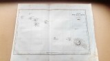 F907-I-Harta veche AFRICA- INSULA TAHITI 1834. Stare buna. Marimi: 38/28 cm.