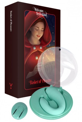 Vibrator Cuplu PleasureBerry FairyGasm, 10 Moduri Vibratii, Remote Control, Silicon, USB, IPX7, Verde foto