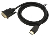 Cablu HDMI la DVI-D 1,8m Negru