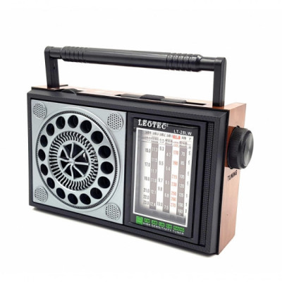 Radio portabil Leotec LT-28lw, cu 7 benzi radio, alimentare 220v si baterii foto