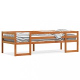VidaXL Cadru de pat pentru copii maro ceruit 90x190 cm lemn masiv pin