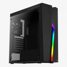 Carcasa aerocool bolt neagra spcc steel atx mid tower fara sursa (tip atx montata jos)