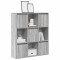 Gossi biblioteca, gri sonoma, 89x24x101,5 cm, lemn prelucrat